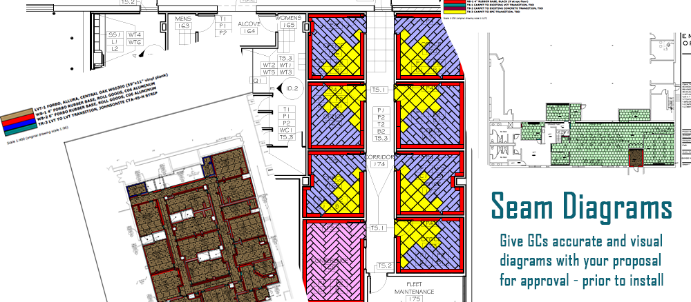 Flooring Seaming Diagram