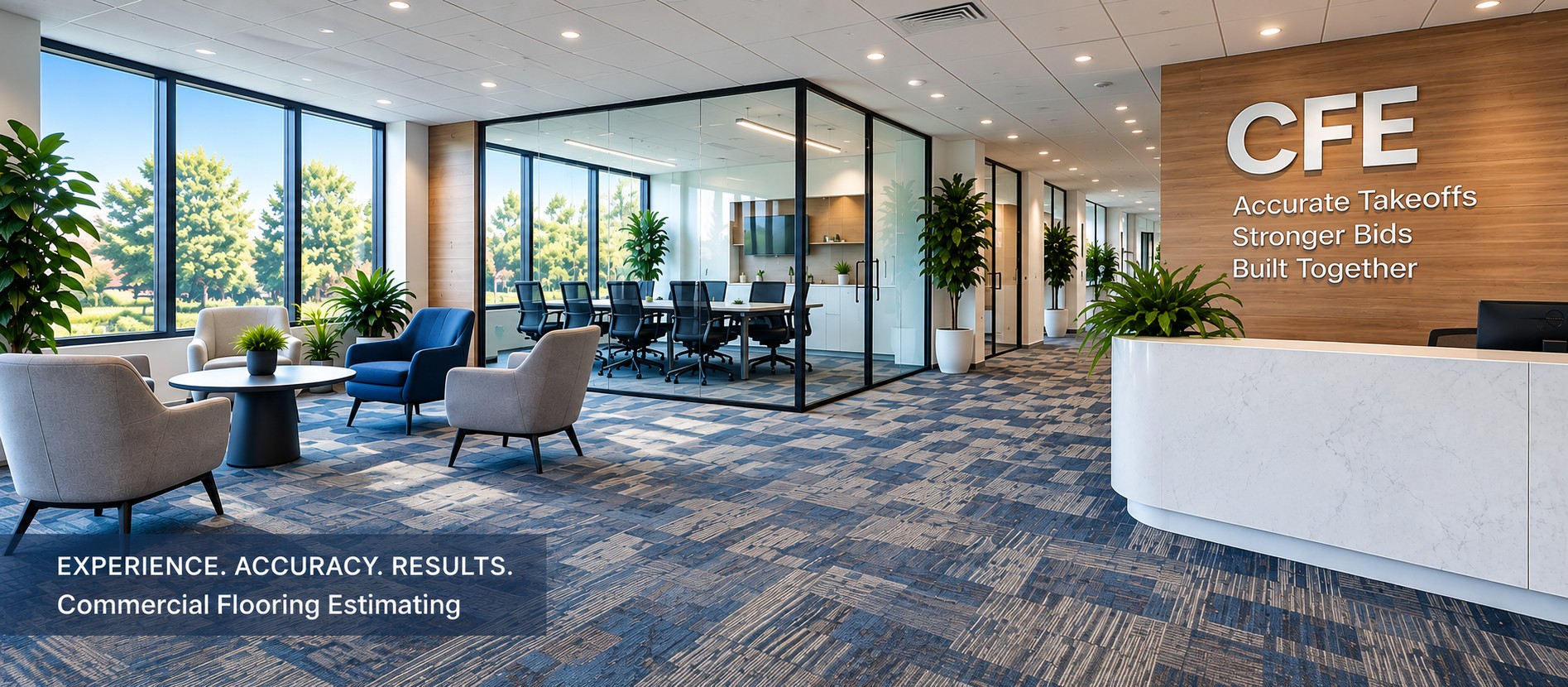 Commercial Flooring Estimating LLC office and professional flooring estimating service